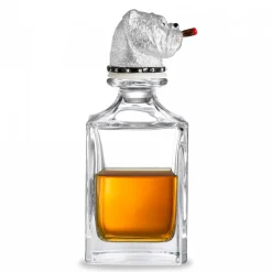 Bulldog Crystal Decanter