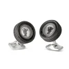 Camera Lens Cufflinks with Glamorous Lady
