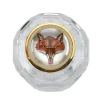 Crystal And 18ct Yellow Gold Box With Hand-Painted Rock Crystal Fox Li