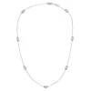18ct White Gold Amethyst Necklace