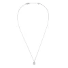 18ct White Gold Square Shaped Diamond Pendant