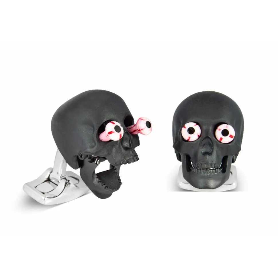 Eye Popping Skulls in Matte Black