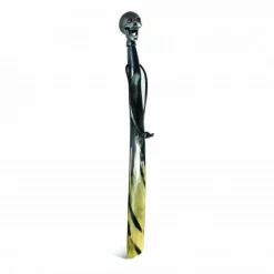 Large Shoehorn with Matte Black Skull Head