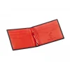 Leather Money Clip Wallet in Burgundy