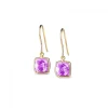 Leora Cushion Shaped Amethyst Drop Earring
