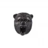 Oxidised Sterling Silver Brave Bear Ring