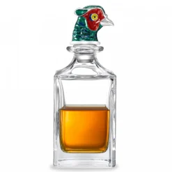 Pheasant Head Crystal Decanter