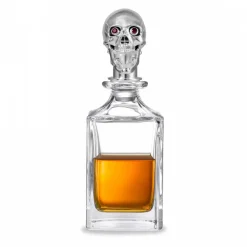 Polished Skull Head Crystal Decanter