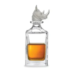 Rhino Head Decanter
