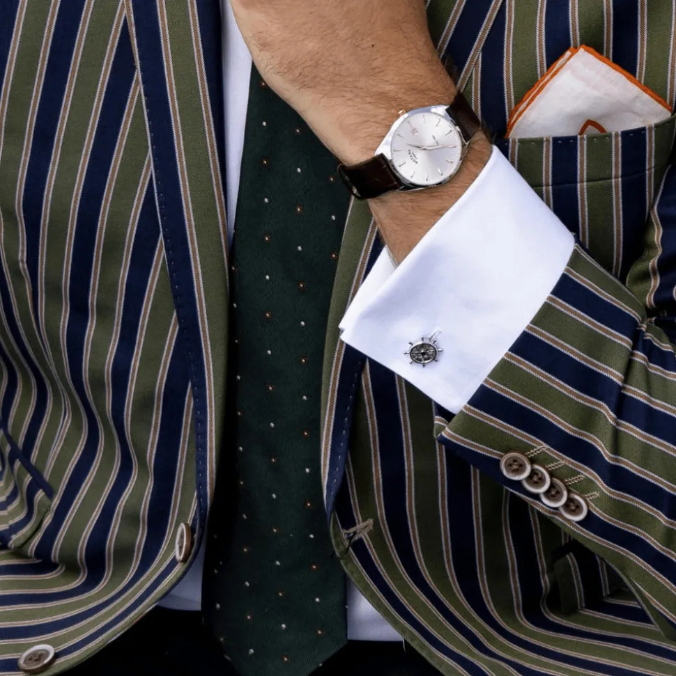 Ship Wheel Cufflinks