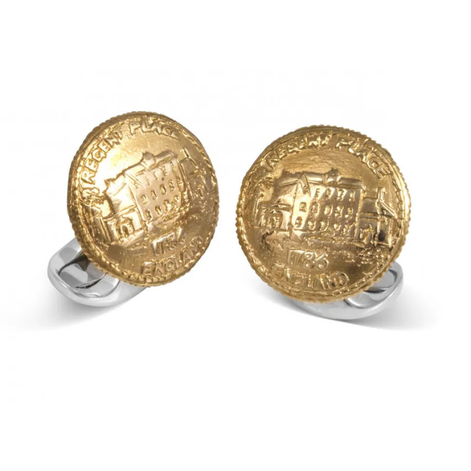 Sterling Silver 230 Coin Cufflinks - Regents Place