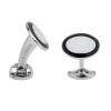 Sterling Silver Black & White Enamel Cufflinks