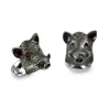 Sterling Silver Boar Cufflinks