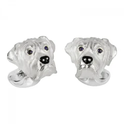 Sterling Silver Boxer Dog Cufflinks