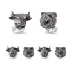 Sterling Silver Bull & Bear Dress Set