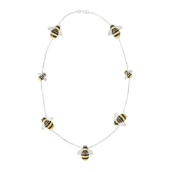 Sterling Silver Bumble Bee Necklace