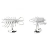 Sterling Silver Centipede Cufflinks