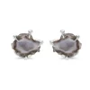 Sterling Silver Claw Cufflinks with Geode Centre