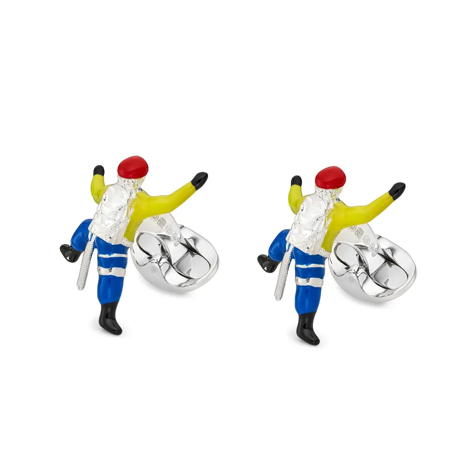 Sterling Silver Climber Cufflinks