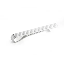 Sterling Silver Engine Turned Tie Slide