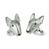 Sterling Silver English Bull Terrier Dog Cufflinks