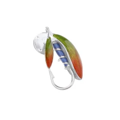 Sterling Silver Fishing Fly Lapel Pin