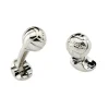 Sterling Silver Football Cufflinks