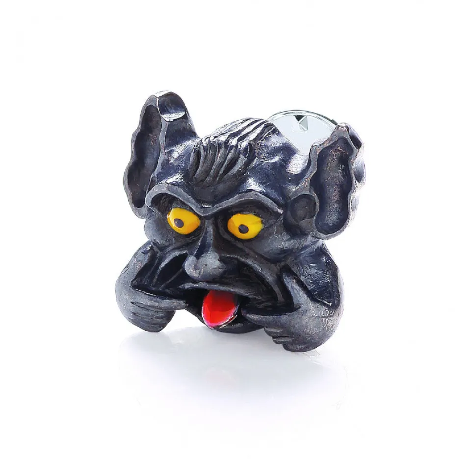 Sterling Silver Gargoyle Lapel Pin
