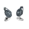 Sterling Silver Hand Grenade Cufflinks