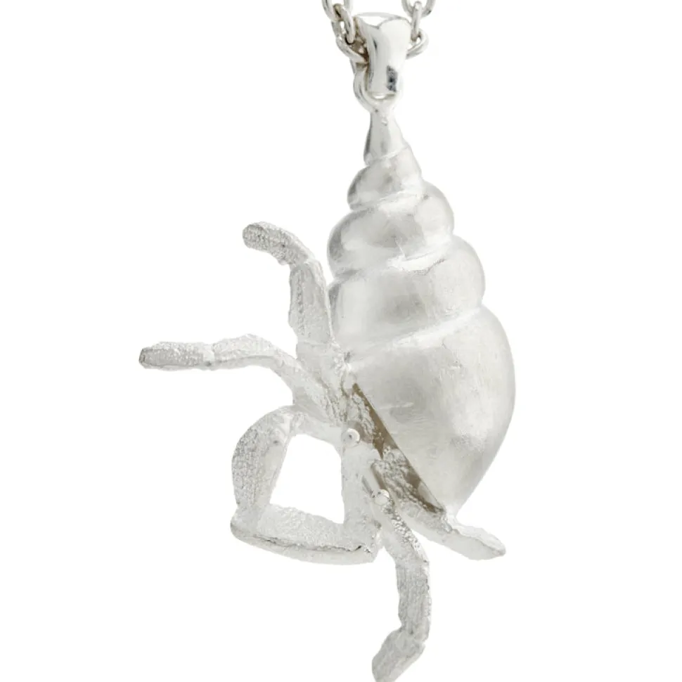 Sterling Silver Hermit Crab Pendant