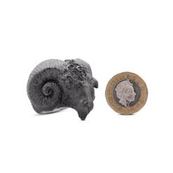Sterling Silver Horned Ram Ring