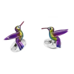 Sterling Silver Hummingbird Cufflinks