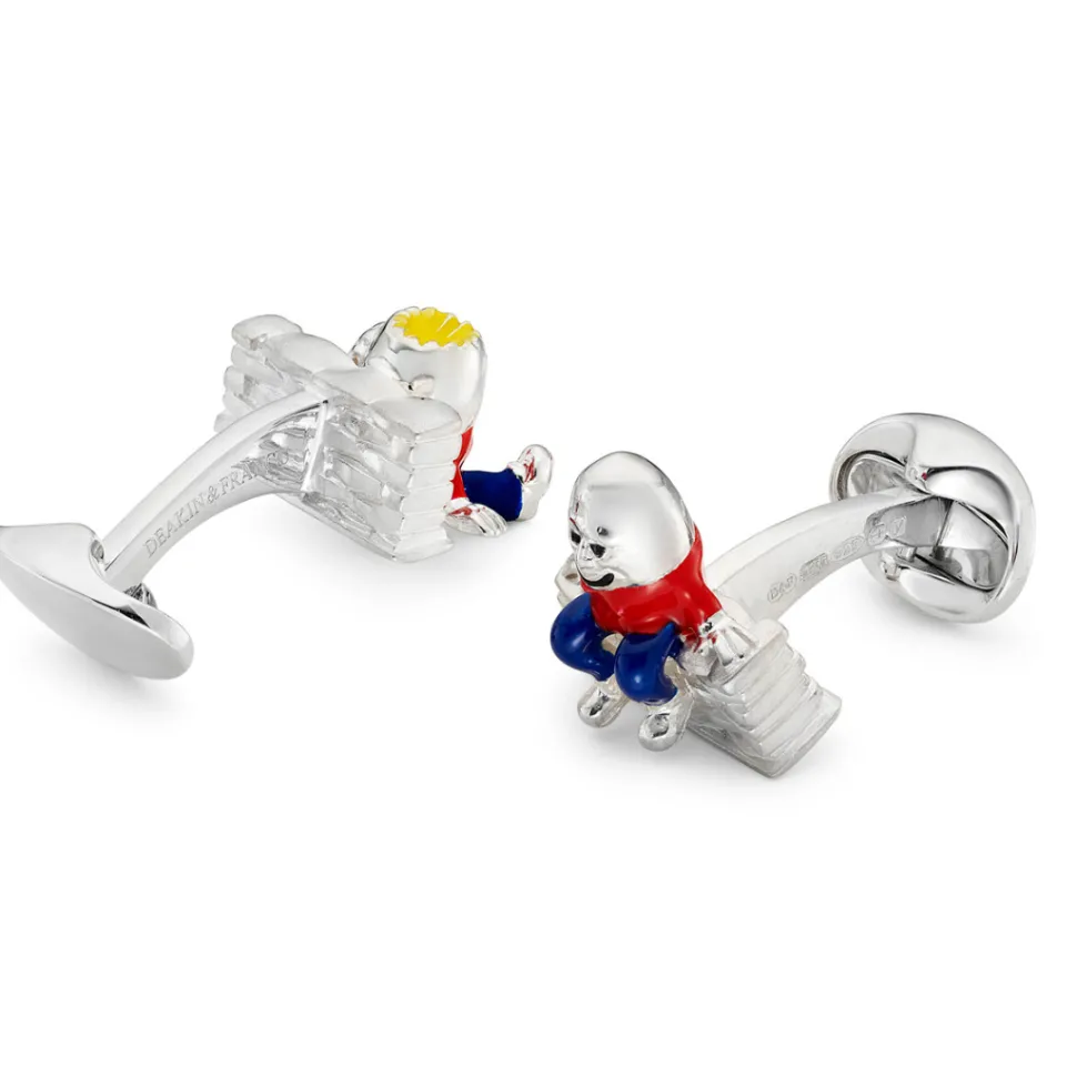 Sterling Silver Humpty Dumpty Cufflinks