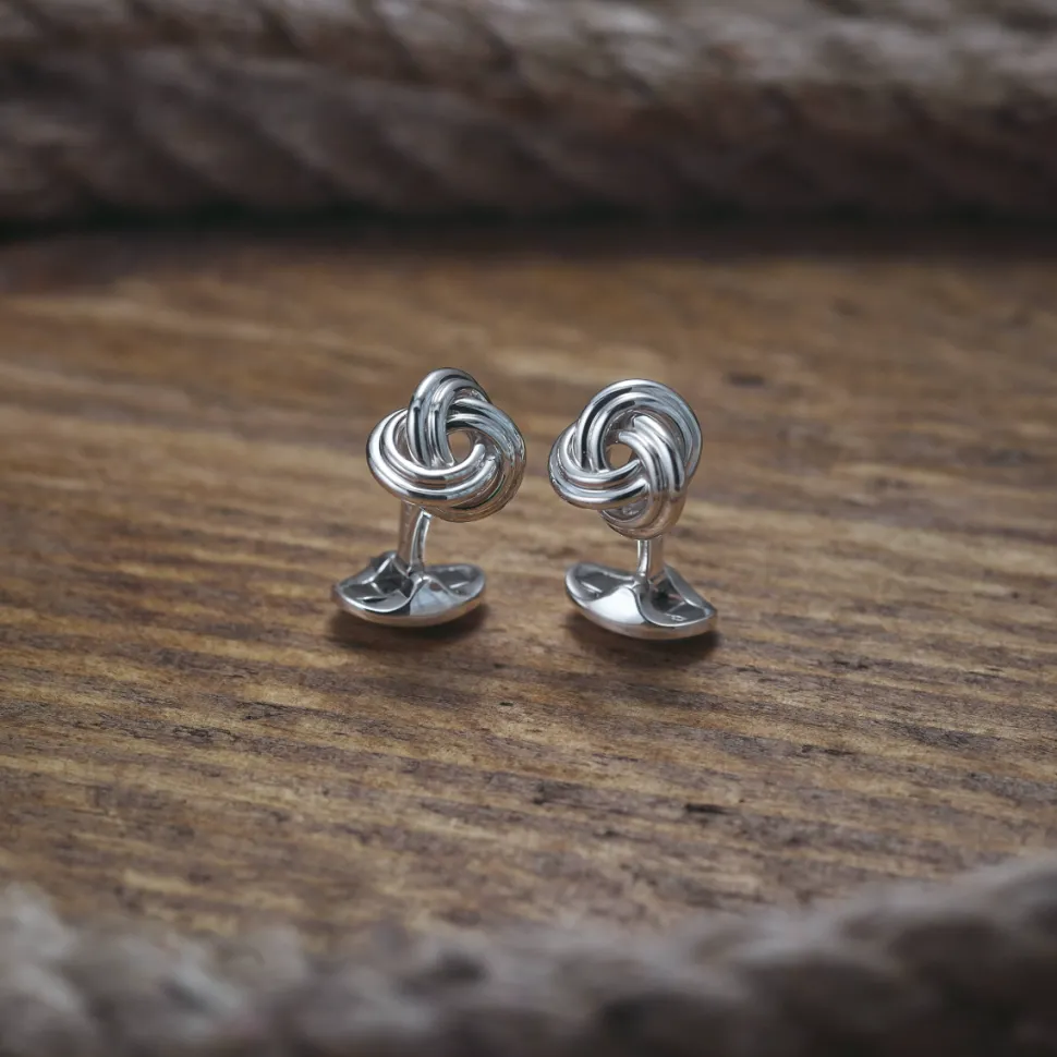 Sterling Silver Knot Cufflinks