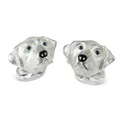 Sterling Silver Labrador Dog Cufflinks