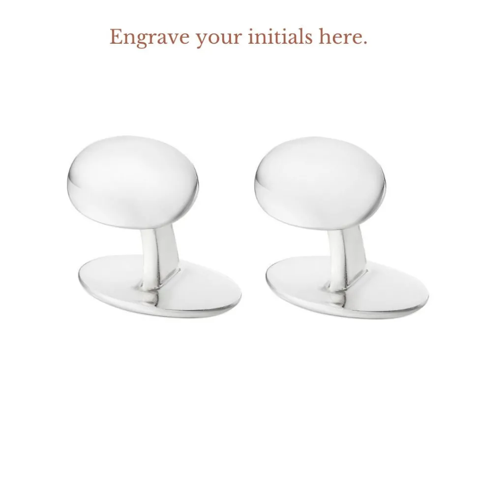 Sterling Silver Leaping Frog Cufflinks