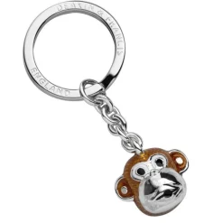Sterling Silver Monkey Head Keyring