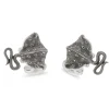 Sterling Silver Oxidised Black Stingray Cufflinks