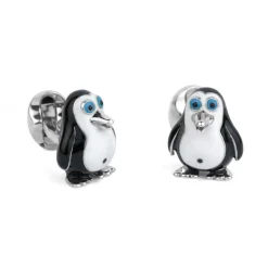 Sterling Silver Penguin Cufflinks