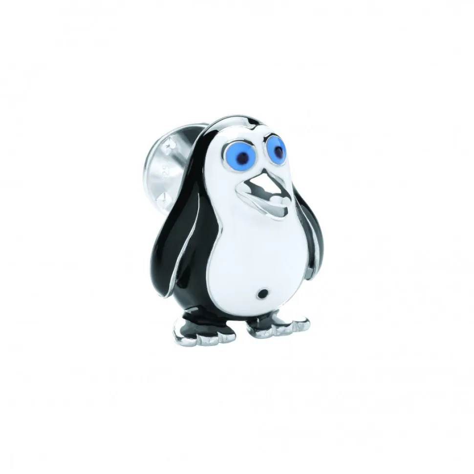 Sterling Silver Penguin Lapel Pin