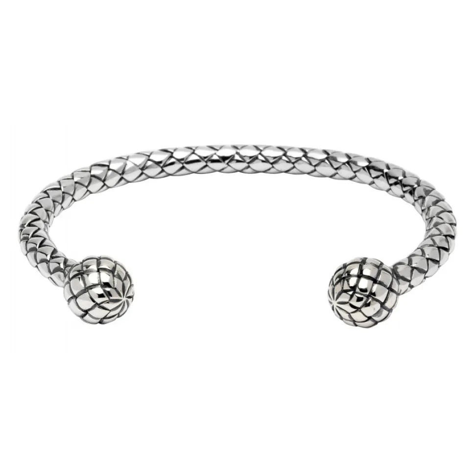 Sterling Silver Plaited Bangle