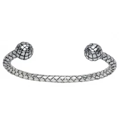 Sterling Silver Plaited Bangle