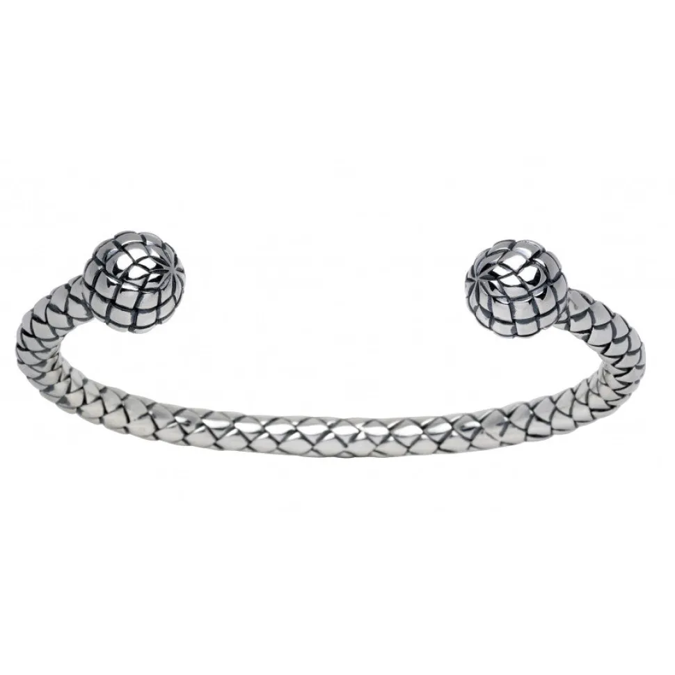 Sterling Silver Plaited Bangle