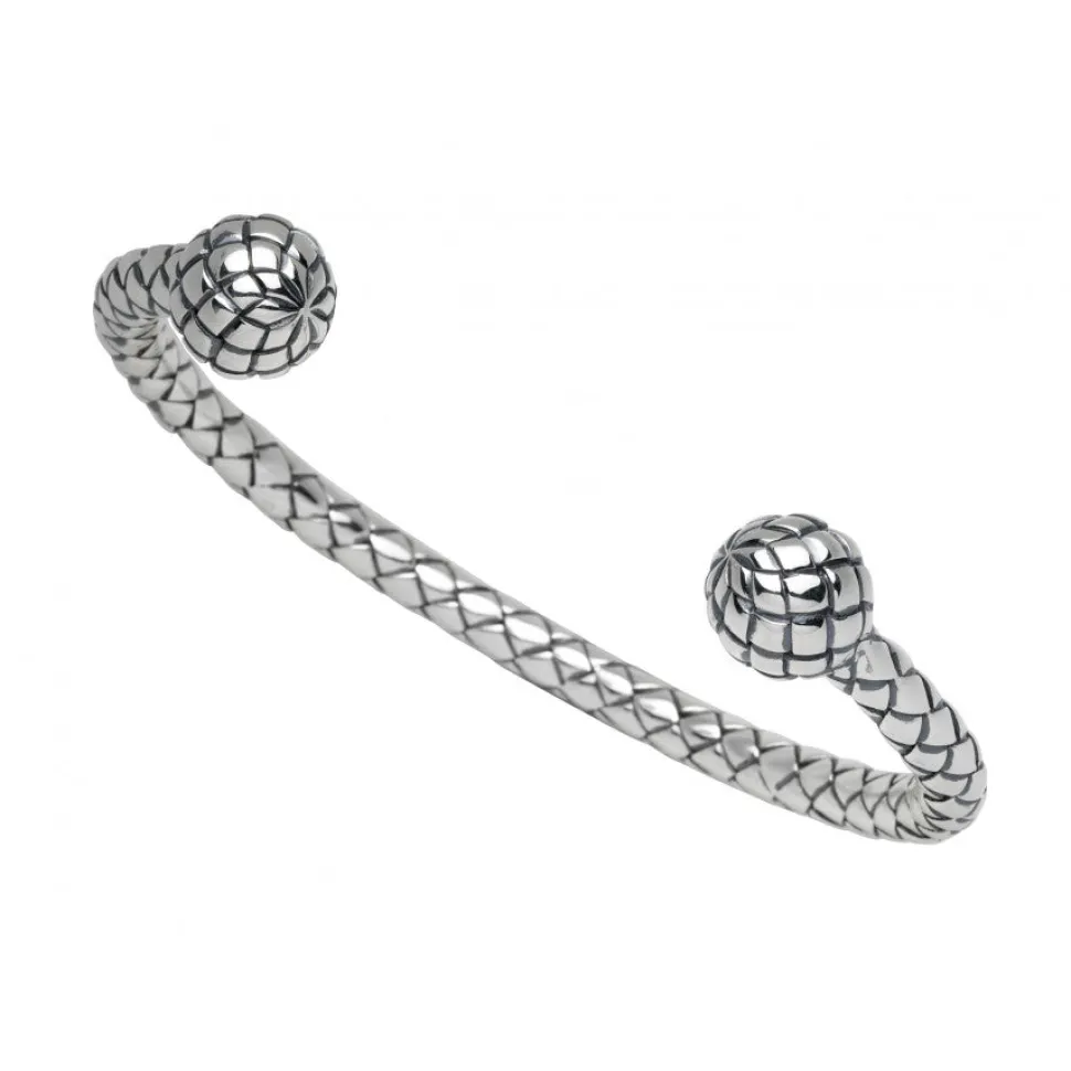 Sterling Silver Plaited Bangle