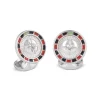 Sterling Silver Roulette Wheel Cufflinks