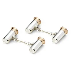 Sterling Silver Shotgun Cartridge Cufflinks