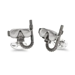 Sterling Silver Snorkel Cufflinks