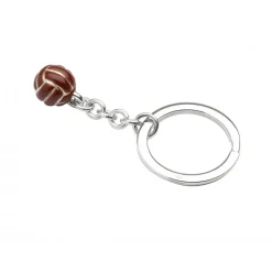 Sterling Silver Soccer Ball Keyring