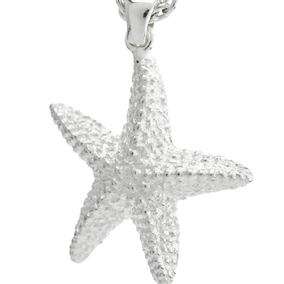 Sterling Silver Starfish Pendant and Chain