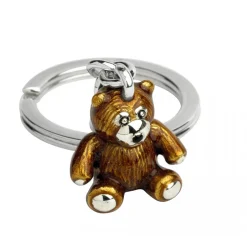 Sterling Silver Teddy Keyring